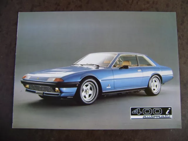 Ferrari 400i Automatic prospectus 1983