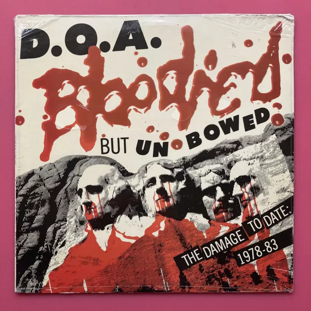 D.O.A. ‎– Bloodied But Unbowed LP Vinyl SEALED Hardcore Punk 1983 Canada KBD US