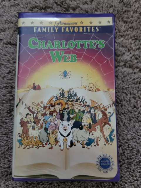 CHARLOTTE'S WEB VHS 1996 Paramount Family Favorites Animated Movie Tape ...