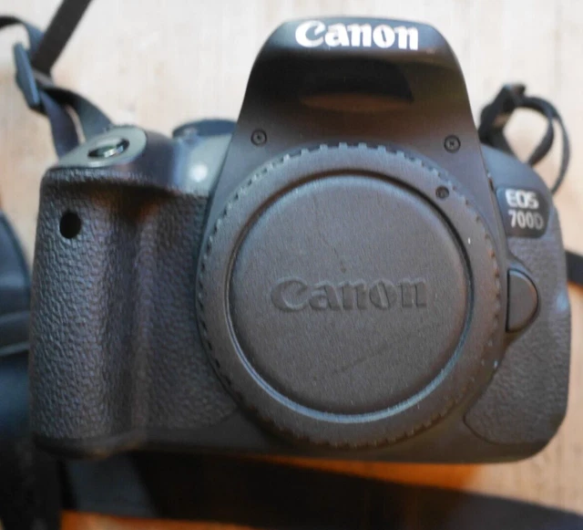 CANON EOS 700D 18MP DSLR CAMERA - Body only-no lens-low shutter count £ ...