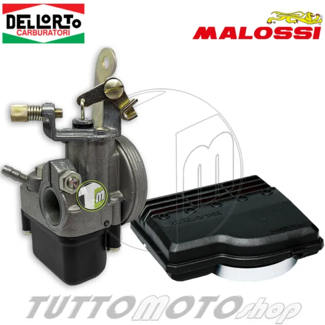 Carburatore DELL'ORTO SHA 13.13 + Filtro Aria MALOSSI - PIAGGIO Si Ciao Boxer