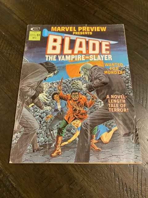 Marvel Preview Presents 3 Blade Vampire Hunter 1st Afari Curtis Magazine Gemini