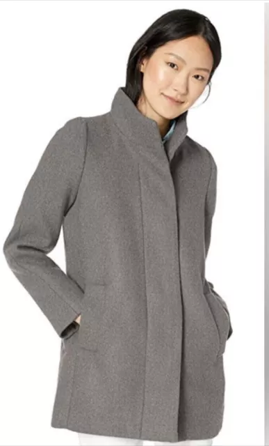 J. CREW MERCANTILE Wool Grey Coat Cocoon NWT SIZE 8