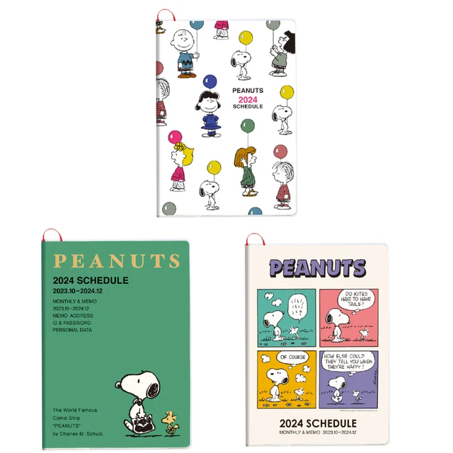 PRE-ORDER PEANUTS SNOOPY 2024 Schedule Planner Notebook B6 Sunstar ...