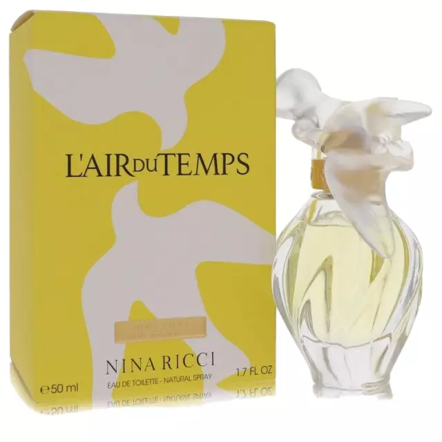 L'AIR DU TEMPS by Nina Ricci 1.7 Oz Women's Spray Perfume NEW In Box