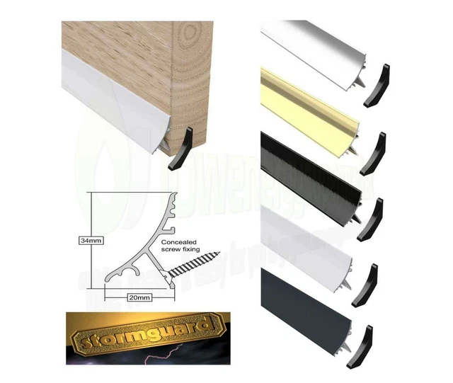 UPVC DOOR DRIP Bar Weather Bar Rain Deflector in White 850mm can be cut to size £28.99 PicClick UK