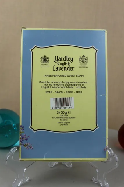 3 Stück Yardley English Lavender Seife in OVP London 3x 30 g 3