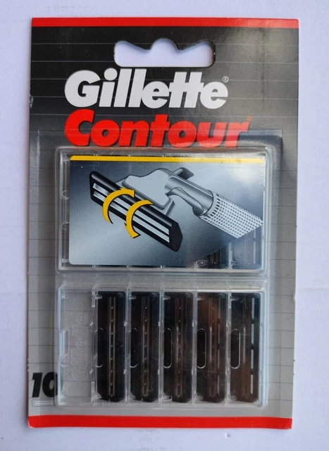 Recharges De Lames Gillette Contour Plus - Pack De 10 X 3 Lots (30 Lames) - Neuf, Fabriqué En France
