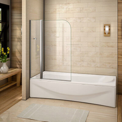Pivot Radius Safety Glass Over Bath Shower Screen Door Panel AICA NEW DESIGN 180 