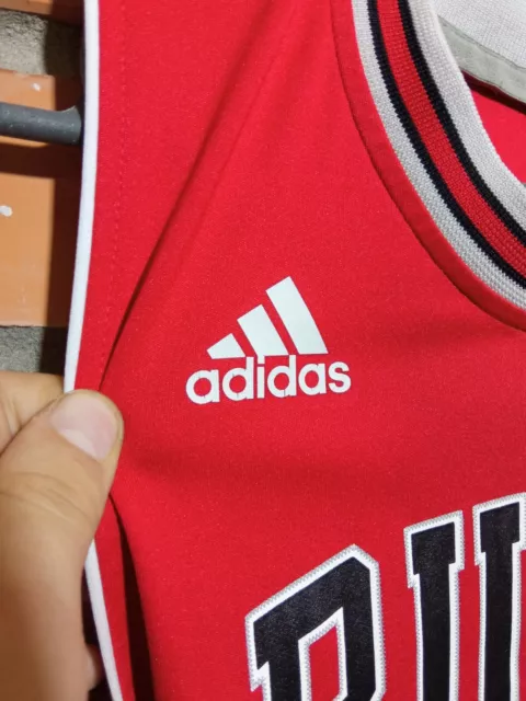 Maglietta Derrick Rose Chicago Bulls NBA Basket Adidas Young Taglia XL 3