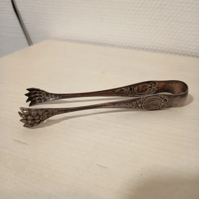 GRANDE PINCE À sucre argent queillé acanthes EUR 89,00 - FR