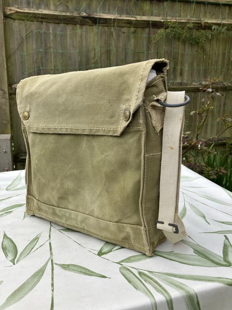 Buy Authentic British Military Woodland DPM PLCE Haversack Pouch Gas Mask Bag Shoulder Sack Field Ammo Sack Great Britain Online In India - Foto 9