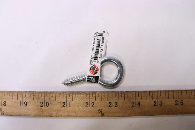 National Hardware Large Eye Screw Zinc Plated 2-7/8" N220-426