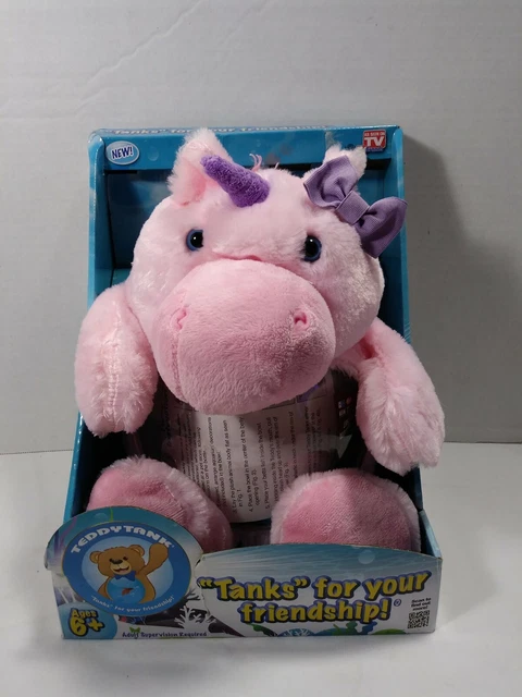 NEW TEDDYTANK MAGICAL UNICORN Pink Gold Fish Bowl