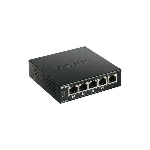 D-Link switch PoE+ desktop 5 porte