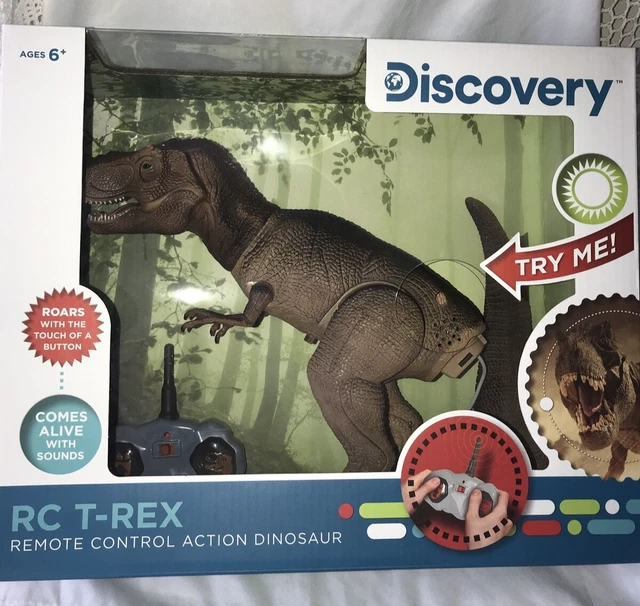 NEW DISCOVERY TREX Dinosaur Kids Remote Control RC Electronic Toy FREE