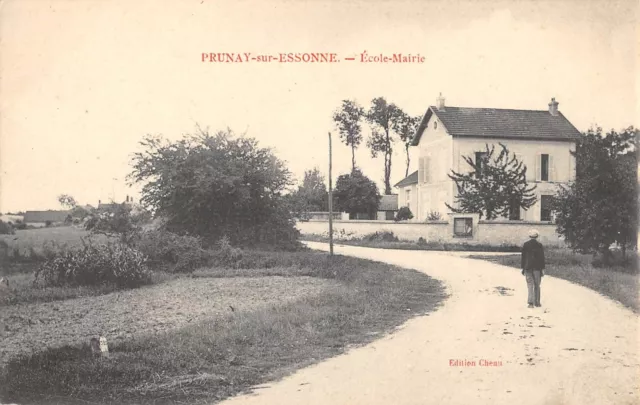 Cpa 91 Prunay Sur Essonne / Ecole / Mairie