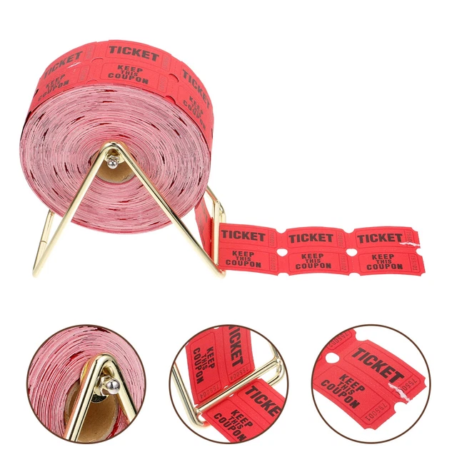 Rouleau De 1000 Billets De Tombola Numérotés – Rouge – Idéal Événements, Fêtes, Carnavals, Collectes & Entrées
