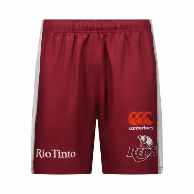 2024 Training Gym Shorts - QLD REDS - Mens - Maroon - Queensland - CANTERBURY