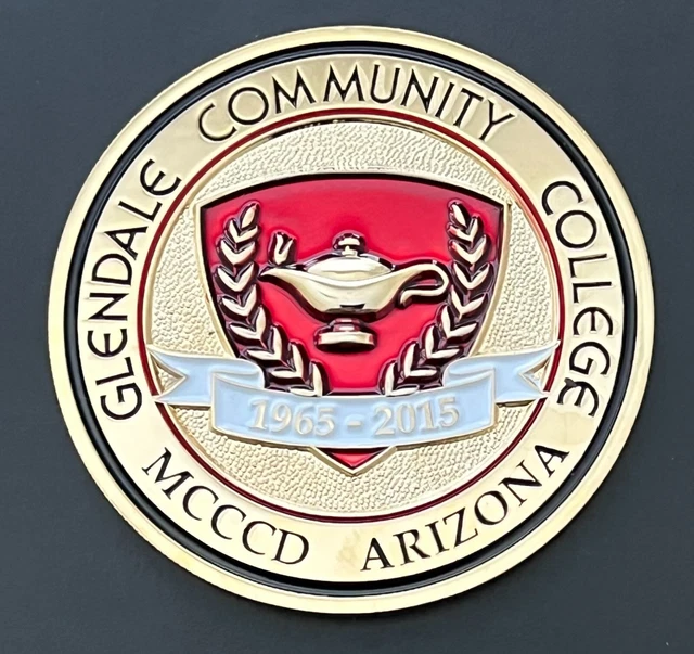 Glendale Community College Arizona 50 Years Student Success Medal Token AZ