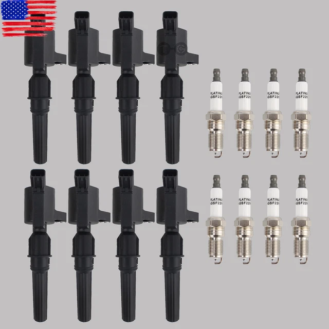 8 IGNITION COIL Spark Plug Pack For Ford F150 Expedition 20002004 4.6L