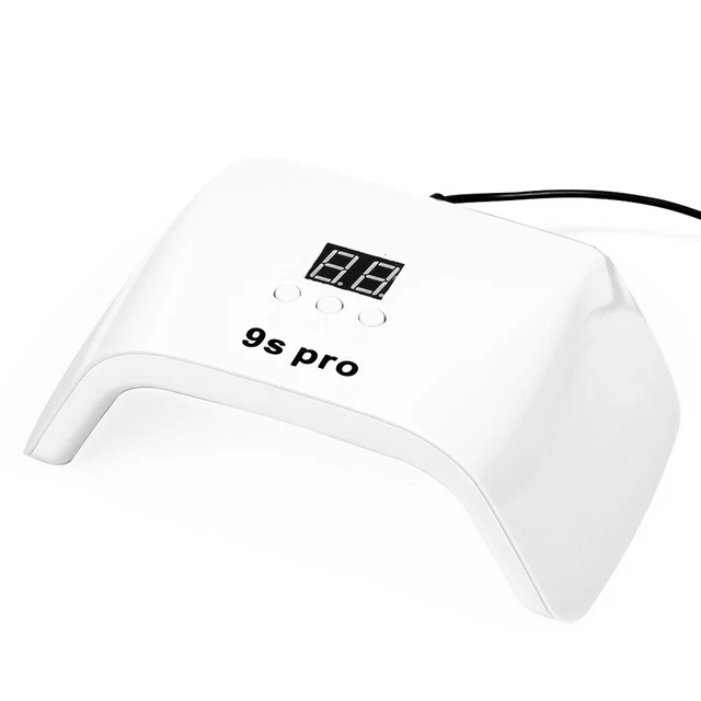 120W 3-Gear UV/LED Gel Hornear Lámpara Ajustable Secador de Uñas USB (blanco)
