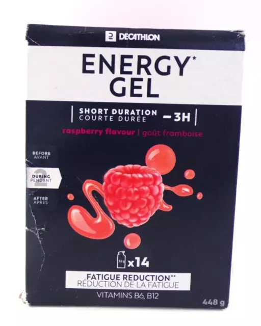 Decathlon Energy Gel Reduction De La Fatigue 14 Gels Gout Framboise - 06/2024