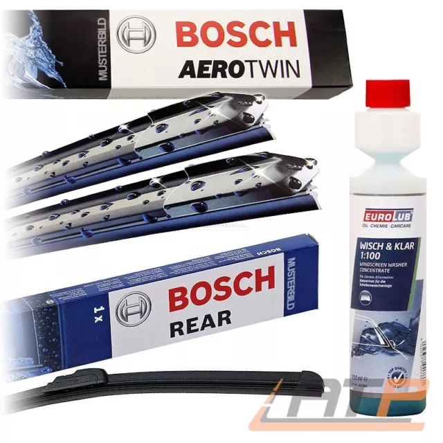 Bosch Aerotwin Scheibenwischer A034S +Heckwischer A360H +Reiniger Für Vw Touareg 2