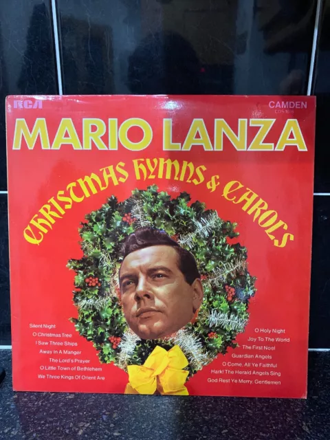 Vinyl LP Mario Lanza Hymns Carols Christmas Album 12" Record  Early Edition 1969