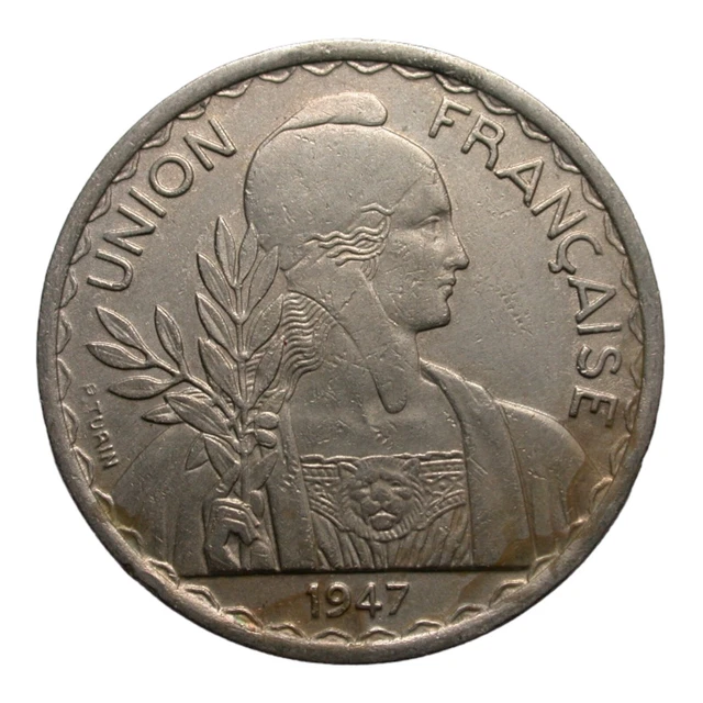 French Indochina 1947 1 Piastre