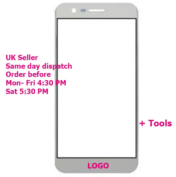 For LG K8 2017 LCD Front Outer Glass Touch Screen Replacement White