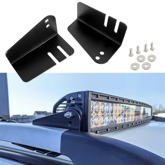 FORD RANGER WILDTRAK Limited Led Light Bar Brackets Roof Rail Mounts