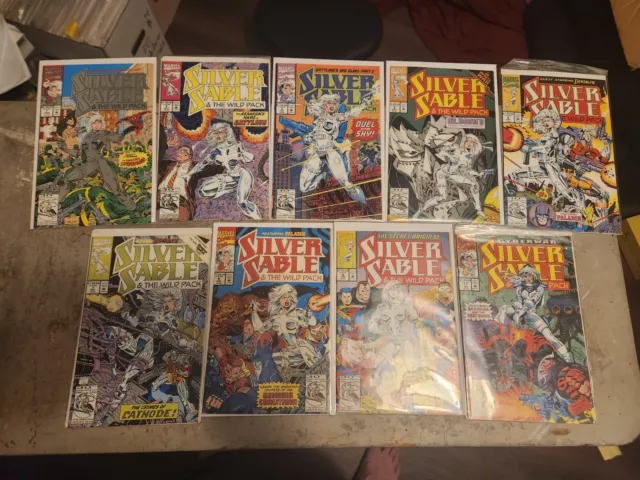 Marvel Comics Silver Sable and the Wild Pack (Lot of 9) # 1,2,3,4,6,7,8,9,11