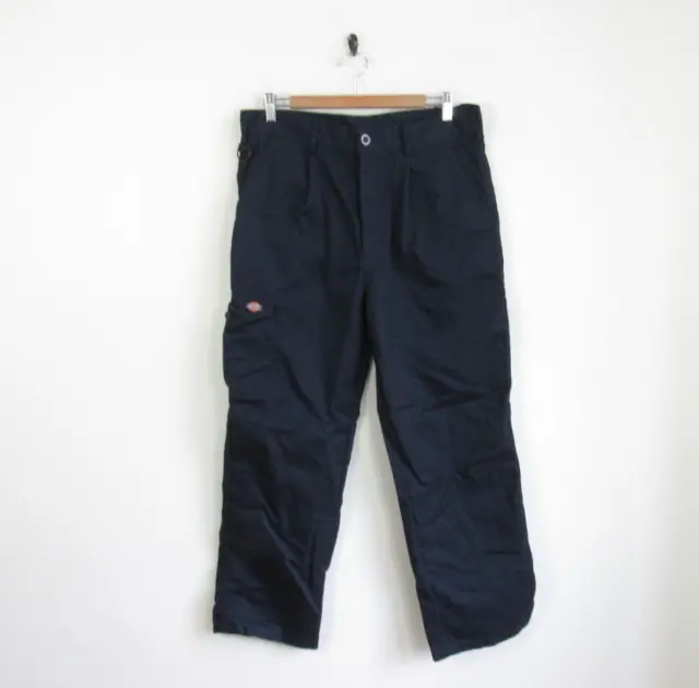 Mens Dickies Redhawk Work Trousers Blue WORKWEAR SKATE PANT CHINO | W34" x 30"