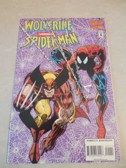 Wolverine Versus Spider-Man, Marvel Comics, 1995, Unread 9.4 Nm Or Better!