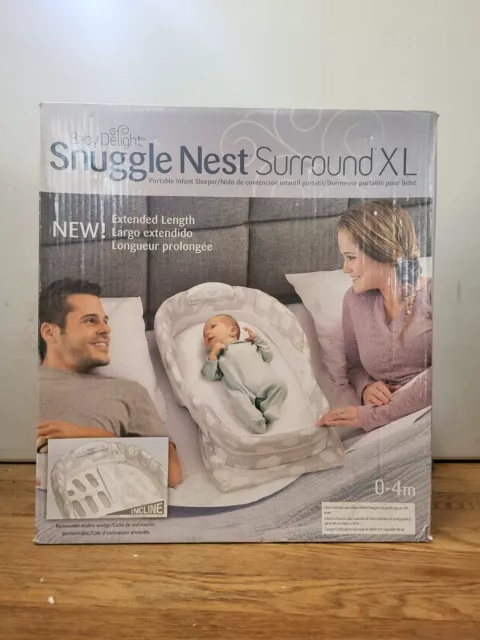 Baby Delight Snuggle Nest Surround XL, Sleeper, Bassinet, Bed, Light, Sound
