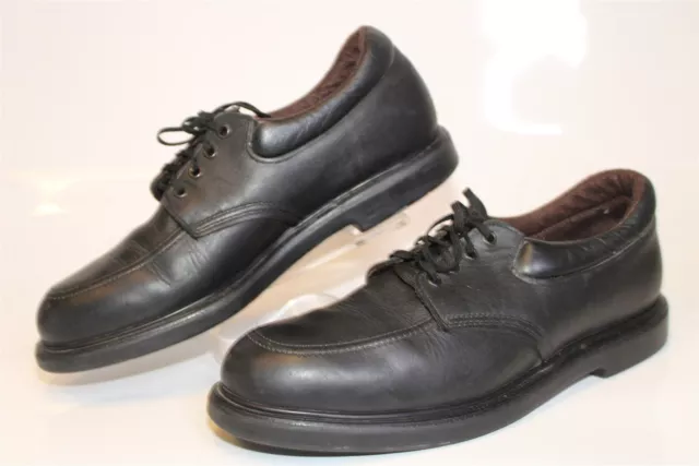 Oxford Red Wing Hecho en EE. UU. Vintage Para Hombre 13 D Cuero Negro Zapatos de Trabajo con Cordones