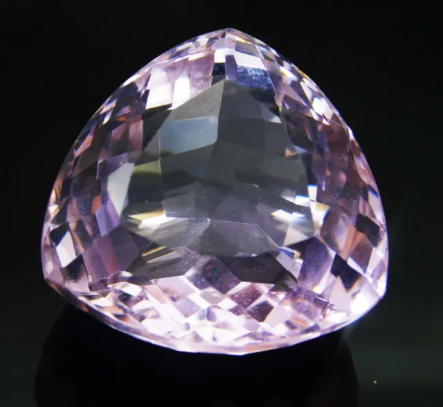 Natural 55.60 Cts Brazilian Trillion Cut Stunning Pink Kunzite Loose Gemstone