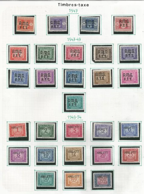 Italy Trieste 1947/54 Allied Military Command Unmounted Mint Scarce Postage Due