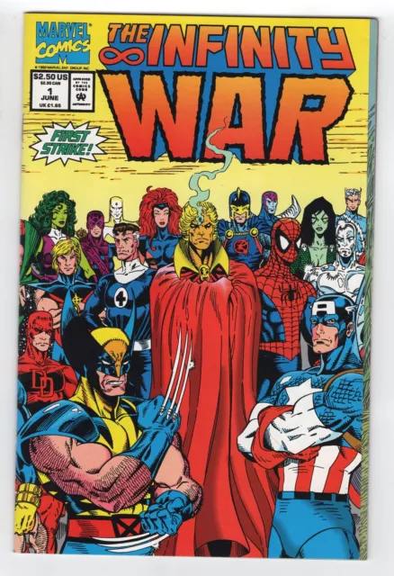 1992 Marvel The Infinity War #1 1St Appearnce Of Doppelganger Thanos Warlock