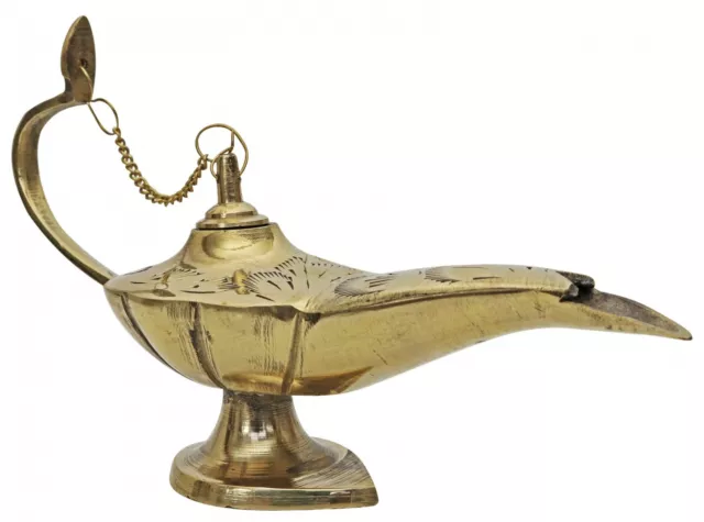 Aladin lámpara mágica lámpara de aceite latón estilo antiguo