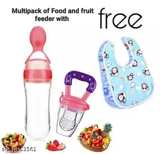 YV baby food and fruit feeded combo with free 2 waterproof bibs