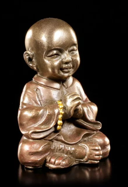 Petit Bouddhiste Moine Figurine - Feng Shui Statue Meditation Bonheur Santé