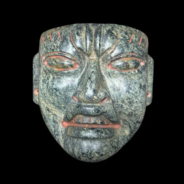 Pre-Columbian Olmec green stone mask