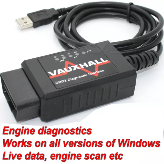 Fits Vauxhall Vectra Car Fault Code Reader Engine Scanner Diagnostic Reset OBD