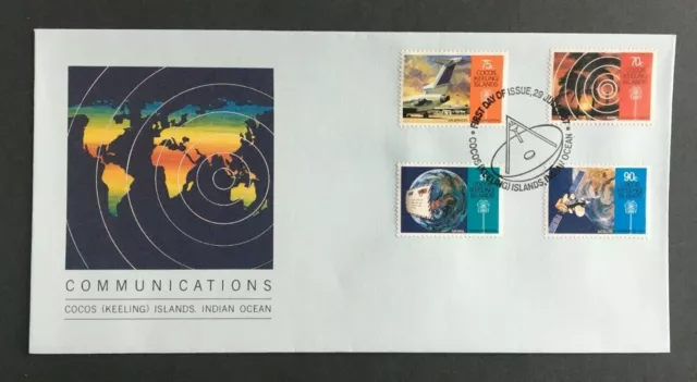 MCK71) Cocos Keeling Island 1987 Communications FDC