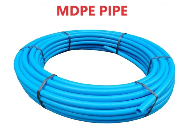 MDPE Plastic Compression Fittings 20mm  25mm 32mm Water Pipe WRAS Approved