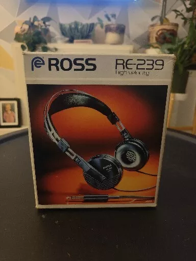 Vintage ROSS RE-239 Professional Series Headphones FREE UK POSTAGE