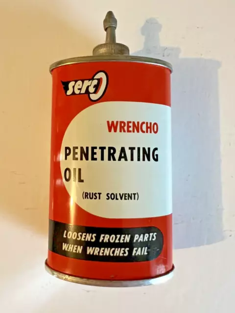 1940 NOS Vintage Original SERCO WRENCHO PENETRATING OIL OILER LEAD SPOUT NEW!