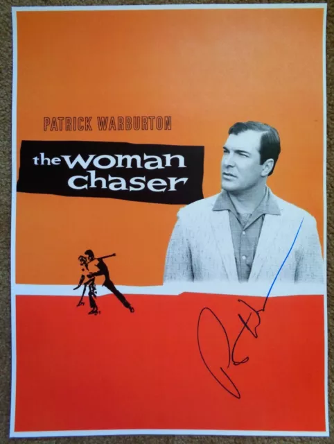 Signed PATRICK WARBURTON Movie POSTER In-Person Autograph Woman Chaser SEINFELD